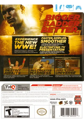 WWE 12 box cover back